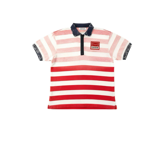 CAVOIR Vintage Striped Polo