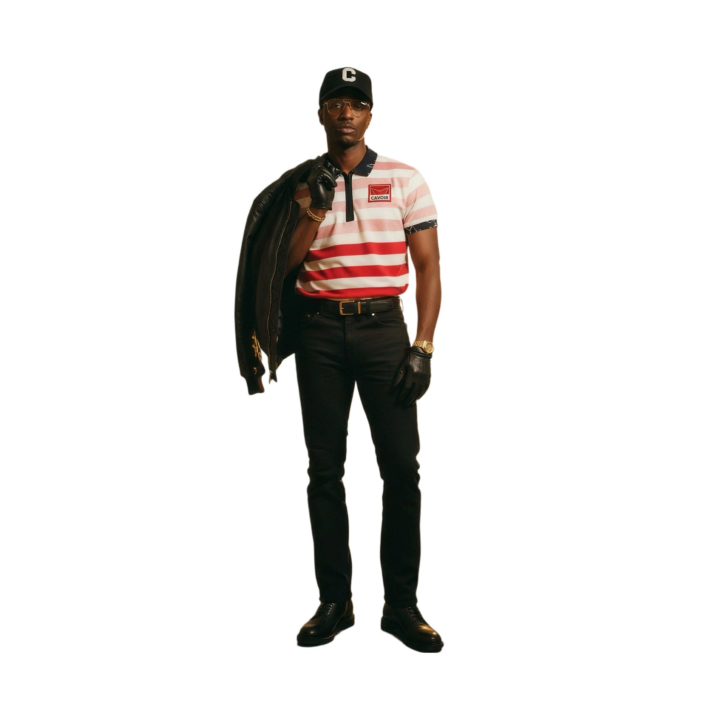 CAVOIR Vintage Striped Polo